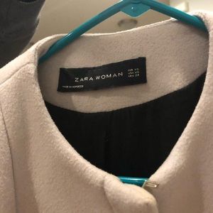 Zara xs grey pea coat
